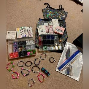 Rave bundle!! Super cute ASOS matching set, kandi-making supplies, and more…